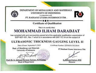 Ultrasonic Thickness Gauging